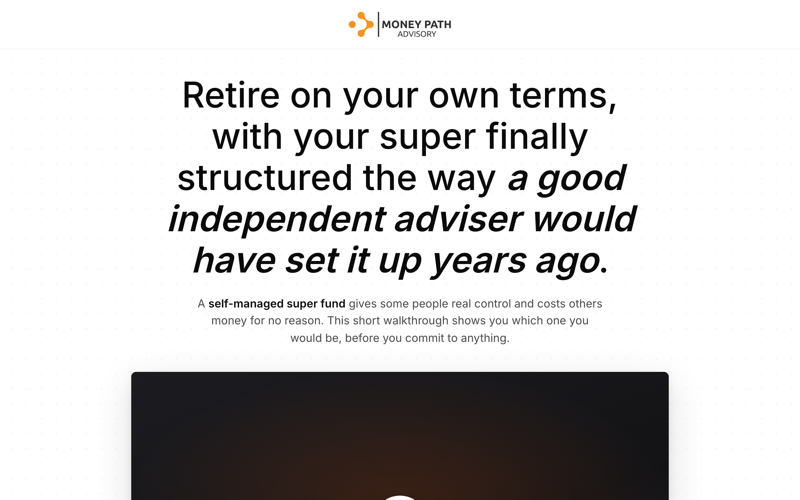 Landing page preview